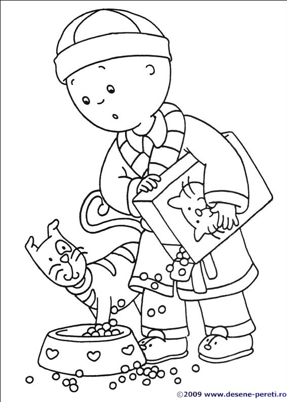 caillou desene colorat